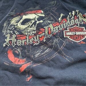 Vintage Harley Davidson Black Tshirt Skull San Diego California 5XL